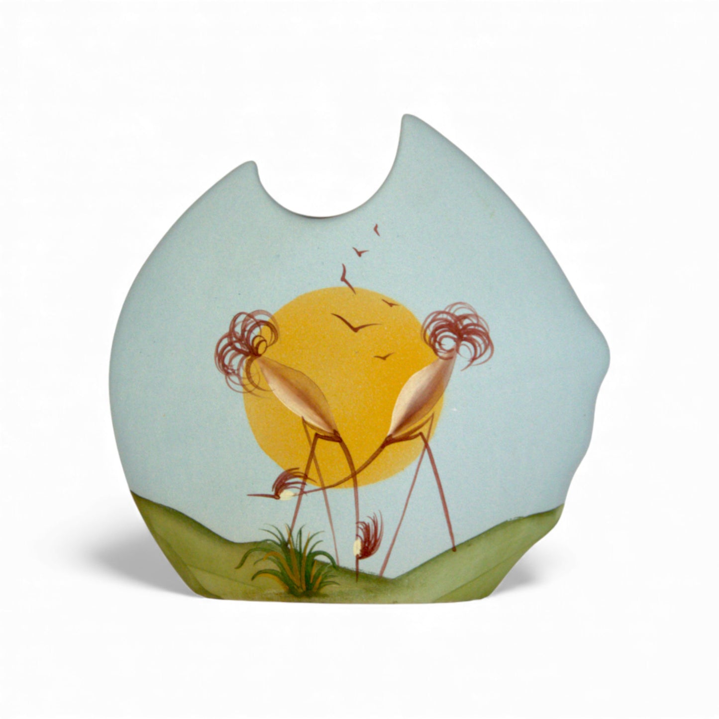 Tuyur - Vaso Scultura "Uccelli in Volo" - Dar al Fannan