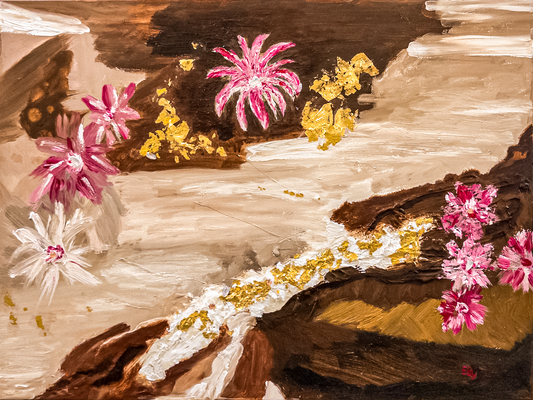 Cascata dorata in fiore