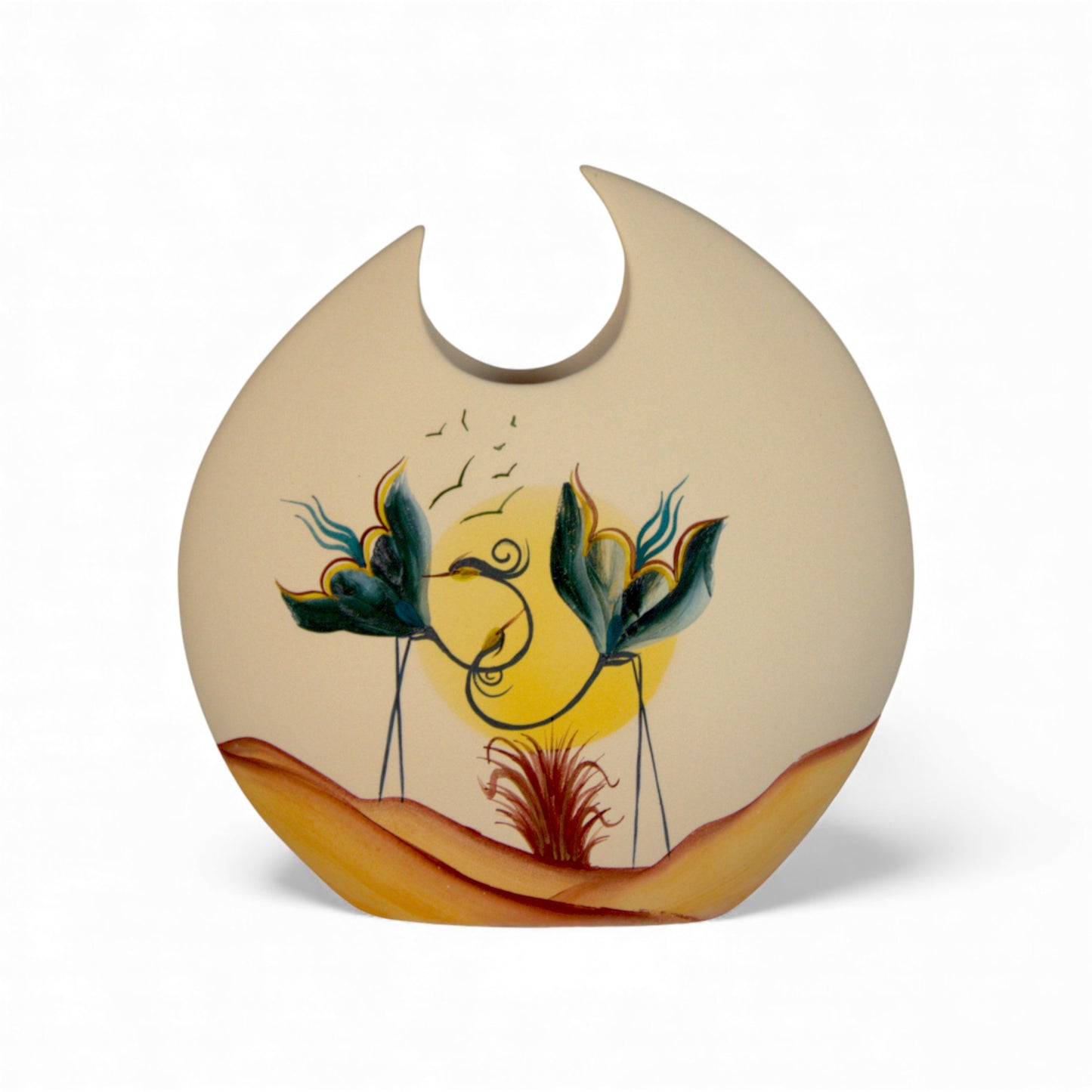 Hilal - Vaso Scultura a Mezzaluna "Danza d'Amore" - Dar al Fannan
