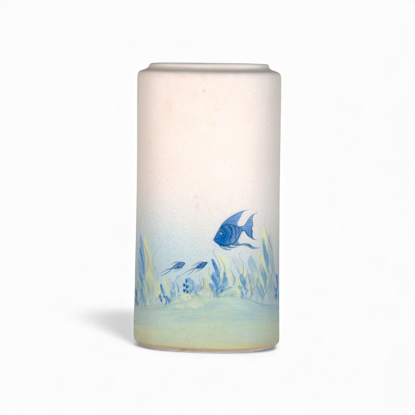 Amwaj – Vaso Cilindrico Decorativo “Onde Marine” – Dar al Fannan