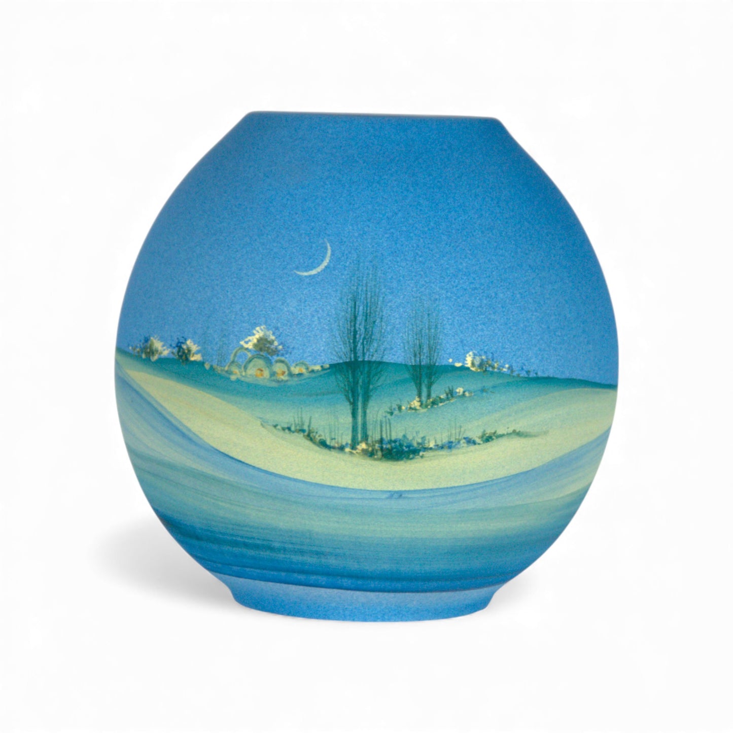 Kura – Vaso Sferico Decorativo “Orizzonte Celeste” – Dar al Fannan