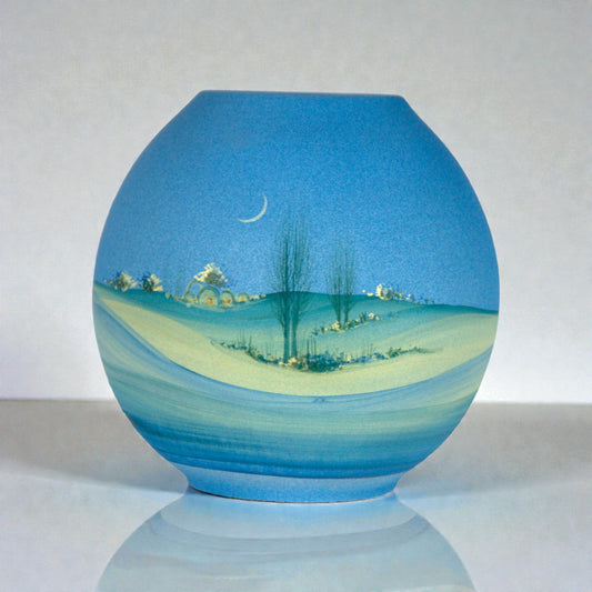 Kura – Vaso Sferico Decorativo “Orizzonte Celeste” – Dar al Fannan