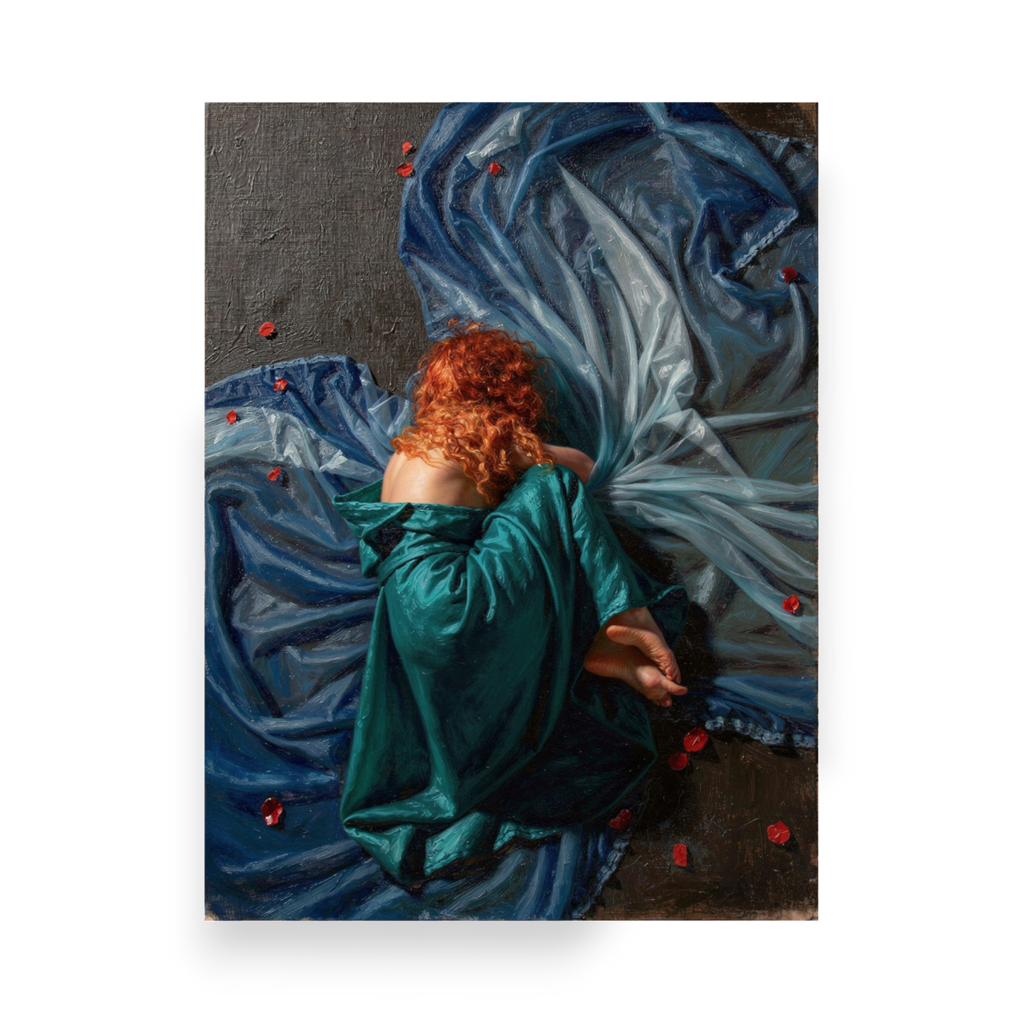 Abbraccio Blu – La Ragazza dai Capelli Rossi