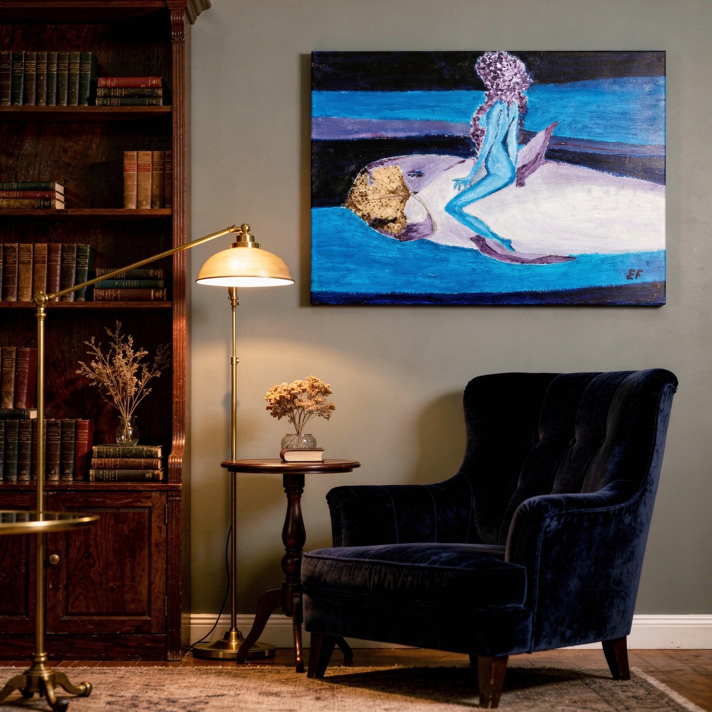 The Leaffish Mermaid – Fine Art Print on Canvas