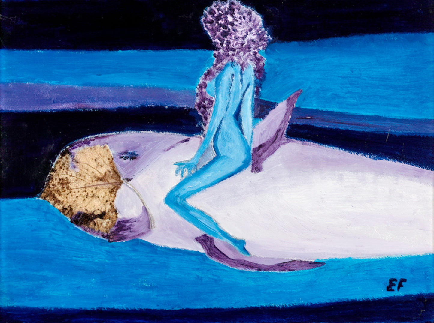 The Leaffish Mermaid – Fine Art Print on Canvas