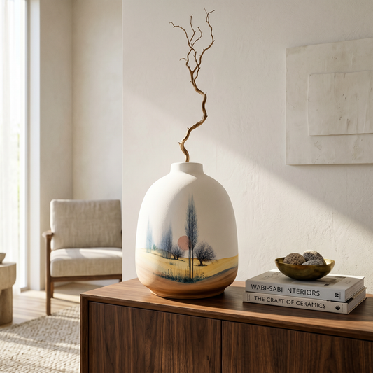 Nur - Vaso Scultura "Paesaggio Luminoso" - Dar al Fannan