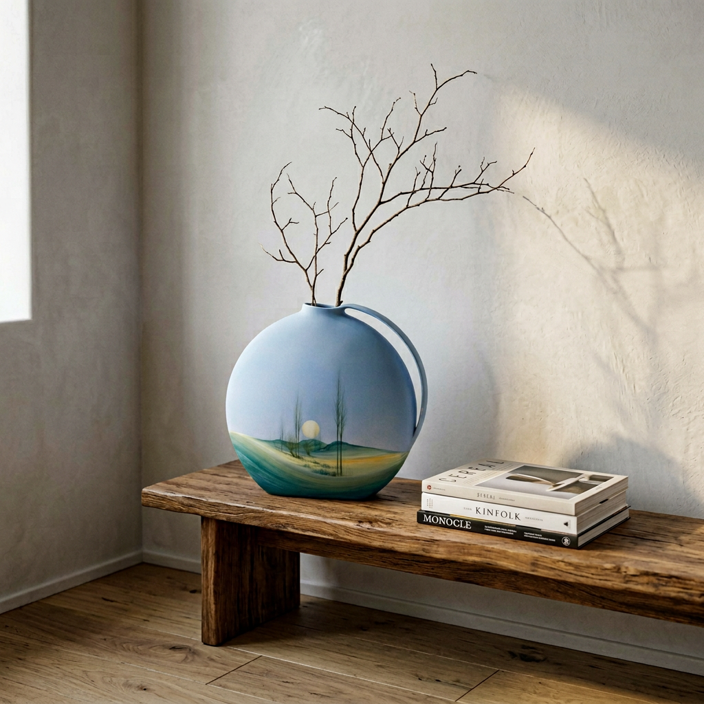 Shams - Vaso Scultura a Disco "Sole" - Dar al Fannan